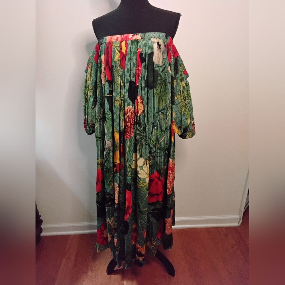 Siddhartha Bansal Off-The-Shoulder Dress Medium Petite - Picture 3 of 7